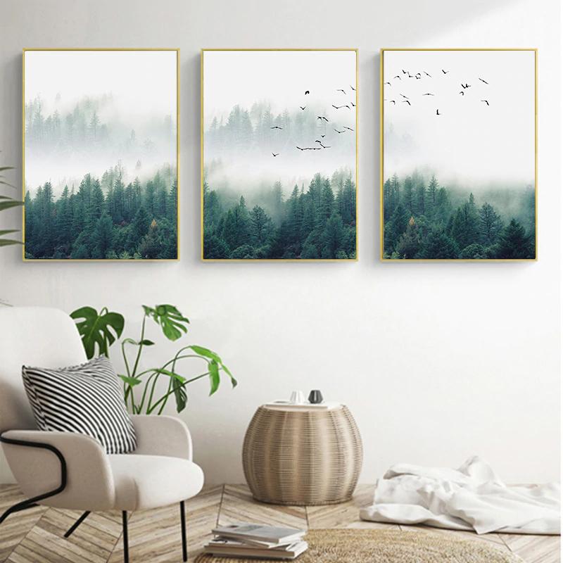 Wall Art prints -Mystical Forest 3 sets - Poster Prints -Canvas Prints
