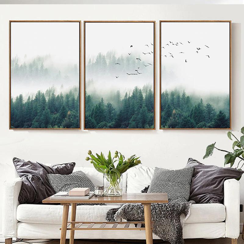 Wall Art prints -Mystical Forest 3 sets - Poster Prints -Canvas Prints