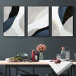 Wall Art - Abstract Navy Blue ( 3 sets )- Poster Prints -Canvas Prints