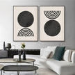 Wall art - Neutral Geometric (2 sets)- Canvas Prints- Poster Prints