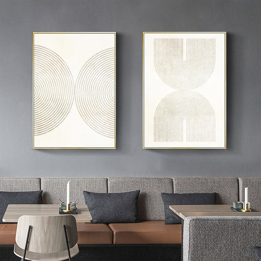 Wall art - Neutral Abstract (2 sets)- Canvas Prints- Poster Prints