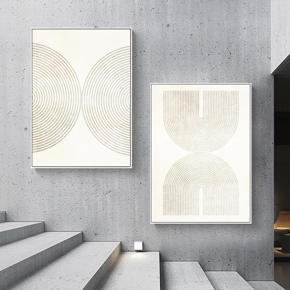 Wall art - Neutral Abstract (2 sets)- Canvas Prints- Poster Prints