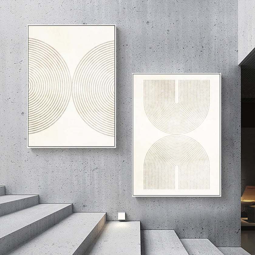 Wall art - Neutral Abstract (2 sets)- Canvas Prints- Poster Prints