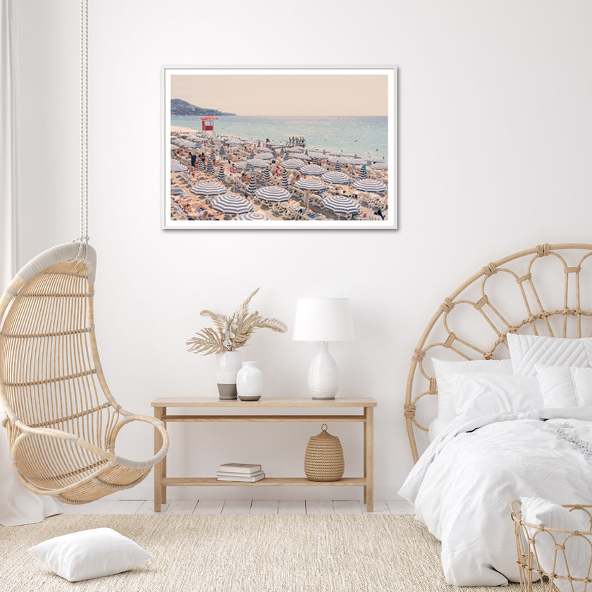 Wall Art - Nice Beach Umbrealla - Canvas Prints-Poster Prints