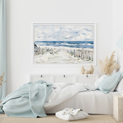 Wall Art - Pathway To Beach - Canvas Prints-Poster Prints