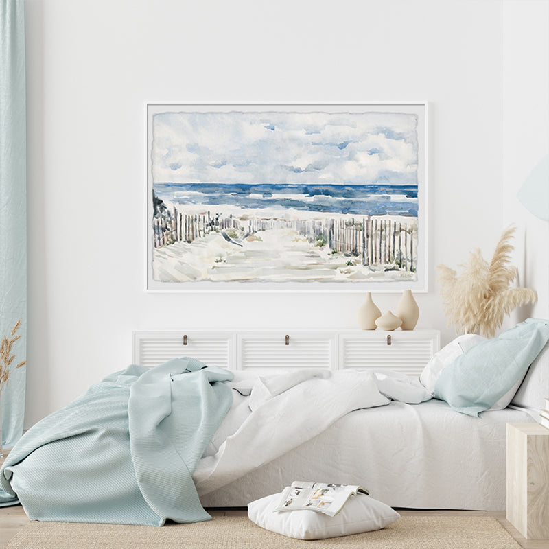 Wall Art - Pathway To Beach - Canvas Prints-Poster Prints