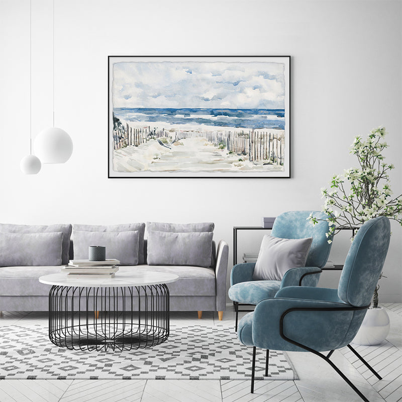 Wall Art - Pathway To Beach - Canvas Prints-Poster Prints