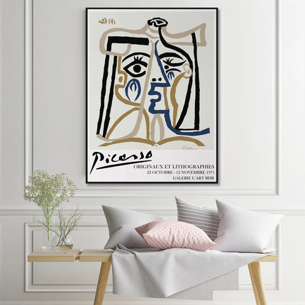 Wall Art - Picasso Abstract Face - Canvas Prints-Poster Prints