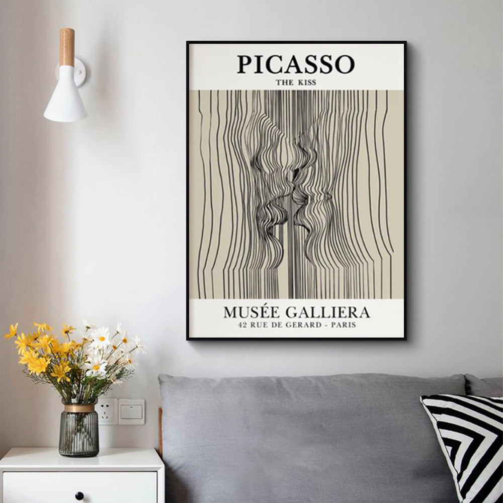 Wall Art - Picasso Kiss Print - Canvas Prints-Poster Prints
