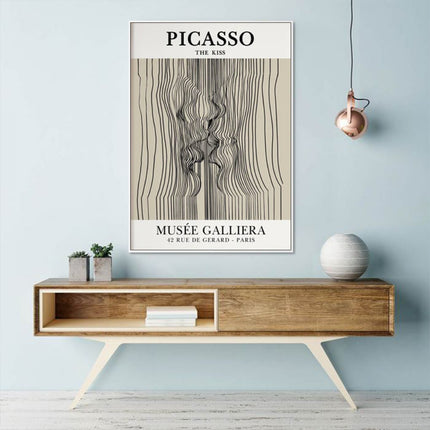 Wall Art - Picasso Kiss Print - Canvas Prints-Poster Prints
