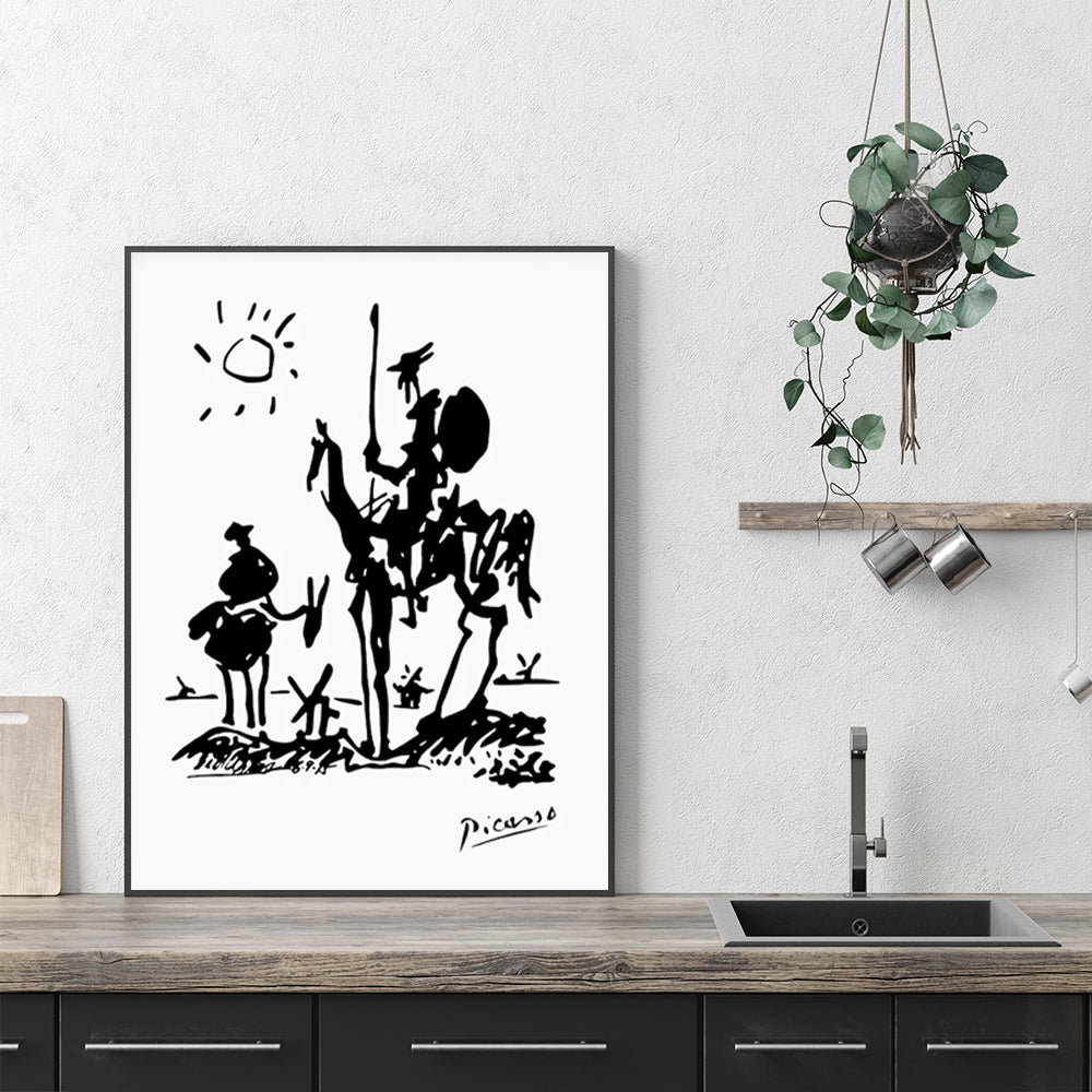 Wall Art - Picasso Print Don Quixote - Canvas Prints-Poster Prints