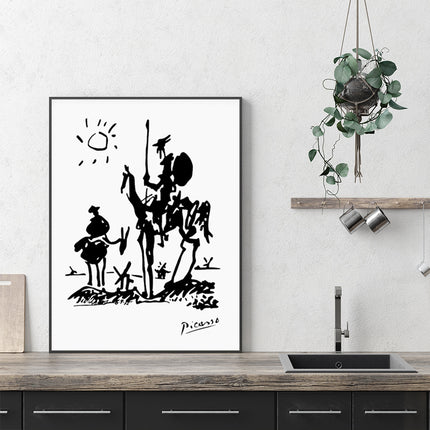 Wall Art - Picasso Print Don Quixote - Canvas Prints-Poster Prints