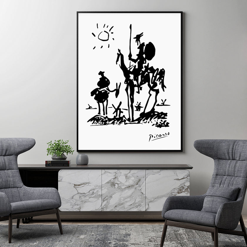 Wall Art - Picasso Print Don Quixote - Canvas Prints-Poster Prints