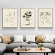 Wall Art  - Picasso Sketches 3 Sets - Poster Prints -Canvas Prints