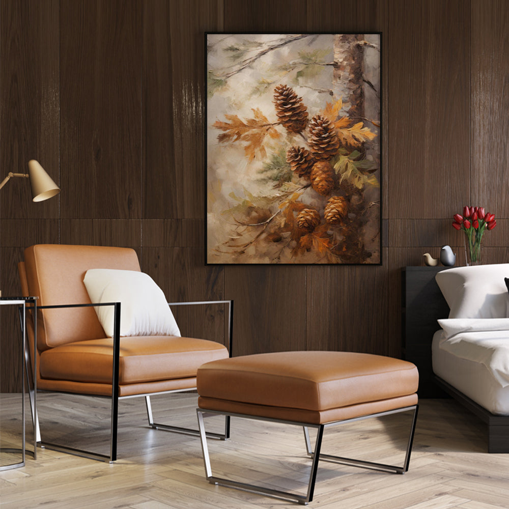 Wall Art - Pinecone Autumn - Canvas Prints-Poster Prints