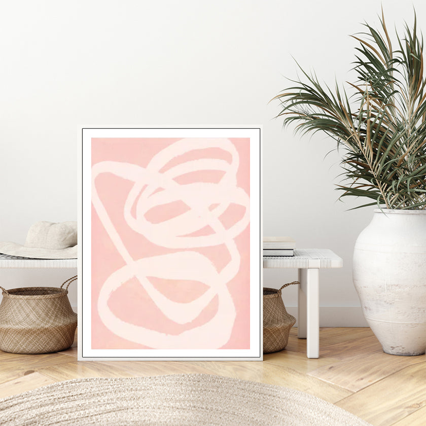 Wall Art - Pink Abstract - Canvas Prints-Poster Prints