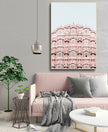 Wall art - Pink Building - Canvas prints- Poster prints