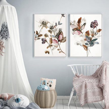 Wall art - Playing Flower (2 sets)- Canvas Prints- Poster Prints