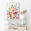 Wall Art - Poppies And Sweetpeas - Canvas Prints-Poster Prints