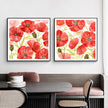 Wall Art - Poppy Screen (2 sets)- Canvas Prints-Poster Prints