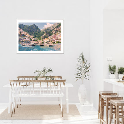 Wall Art - Italia Positano Harbor - Canvas Prints-Poster Prints