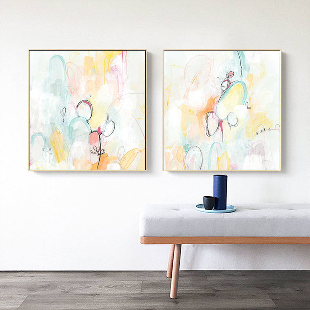 Wall Art - Quarter Note (2 sets)- Canvas Prints-Poster Prints