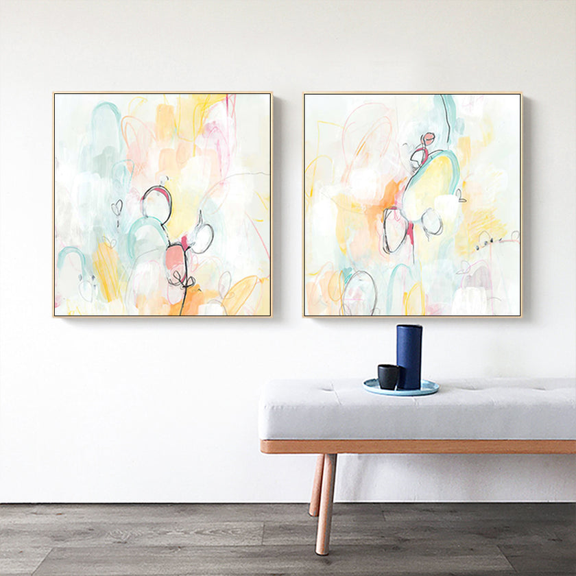 Wall Art - Quarter Note (2 sets)- Canvas Prints-Poster Prints