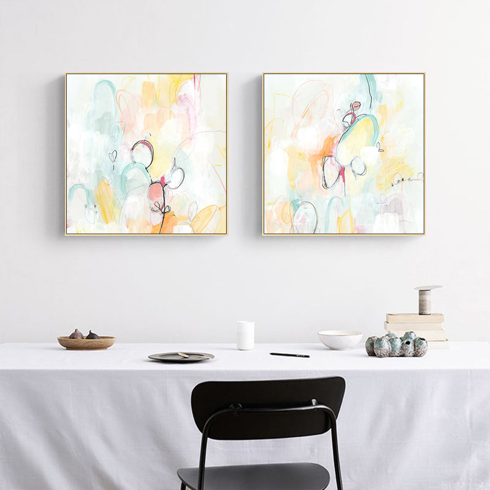 Wall Art - Quarter Note (2 sets)- Canvas Prints-Poster Prints