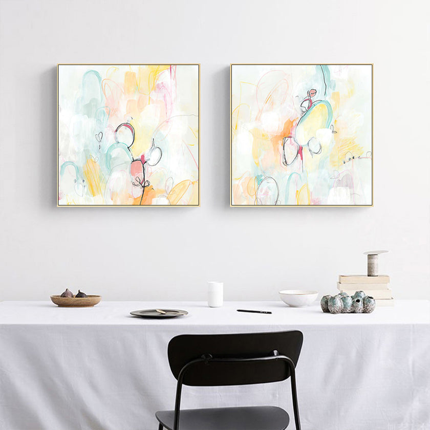 Wall Art - Quarter Note (2 sets)- Canvas Prints-Poster Prints