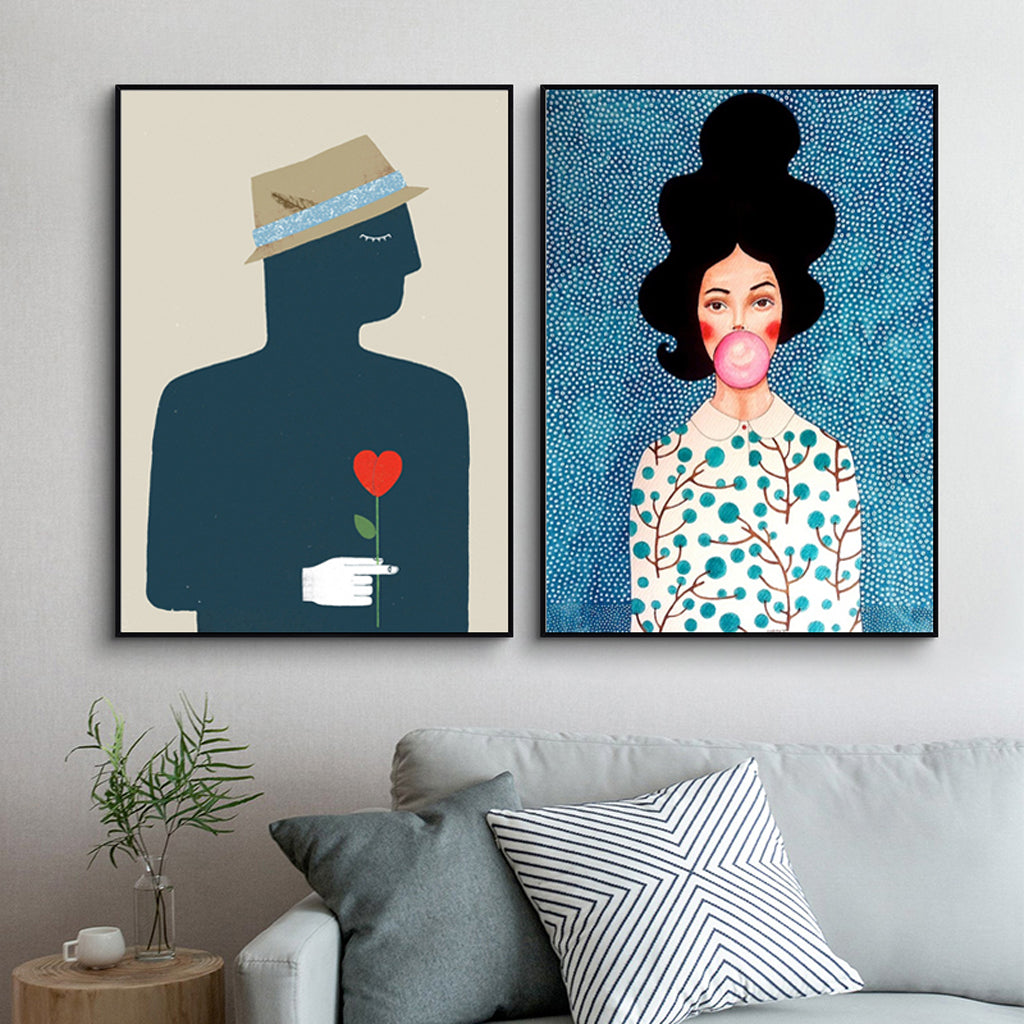 Wall Art prints - Modern Figures (3 sets) - Poster Prints -Canvas Prints