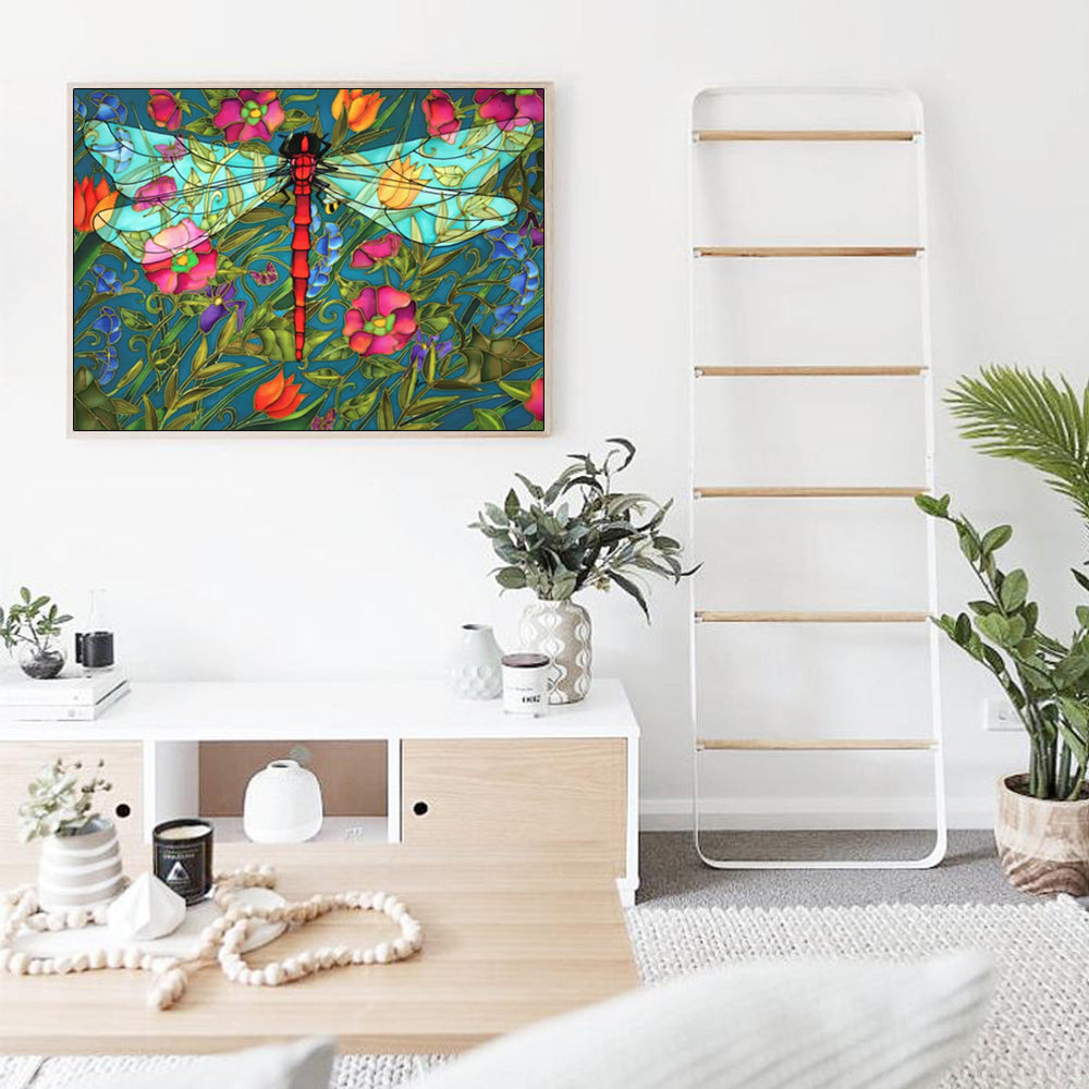 Wall Art - Red DragonflyRed Dragonfly - Canvas Prints-Poster Prints