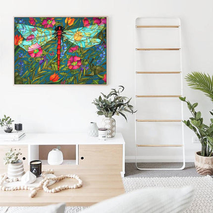 Wall Art - Red DragonflyRed Dragonfly - Canvas Prints-Poster Prints
