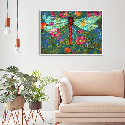 Wall Art - Red DragonflyRed Dragonfly - Canvas Prints-Poster Prints