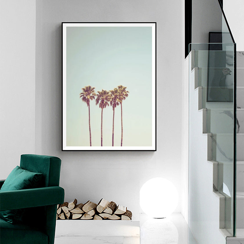 Wall Art - Retro Palm - Canvas Prints-Poster Prints