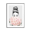 Wall Art - Roses Girl - Canvas Prints-Poster Prints