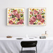 Wall Art - Rouge Bouquet (2 sets)- Canvas Prints-Poster Prints