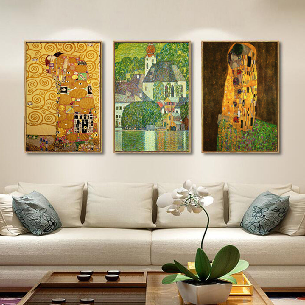 Wall Art prints - Artworks by Klimt 3 sets - Poster Prints -Canvas Prints