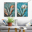 Wall art - Modern Botanical Leaves 2 sets- Canvas Prints- Poster Prints