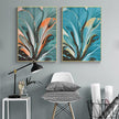Wall art - Modern Botanical Leaves 2 sets- Canvas Prints- Poster Prints