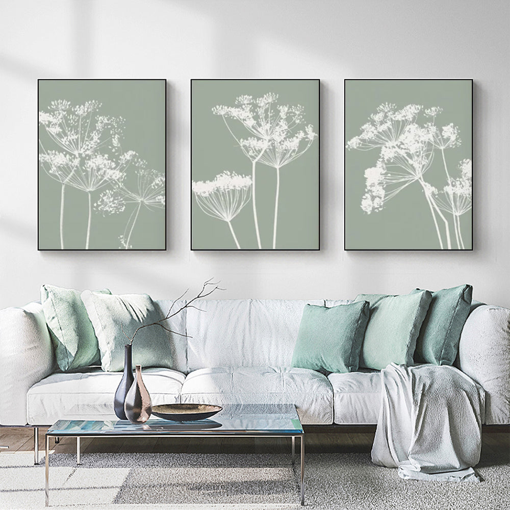 Wall Art  - Sage Green 3 Sets - Poster Prints -Canvas Prints