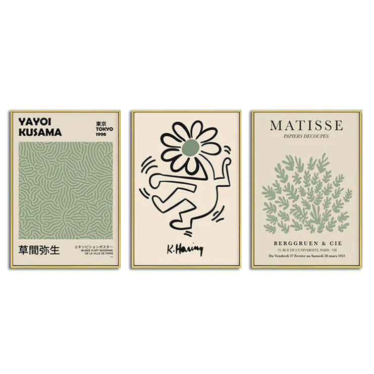 Wall Art  - Sage Green Mix Art 3 sets - Poster Prints -Canvas Prints