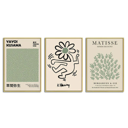 Wall Art  - Sage Green Mix Art 3 sets - Poster Prints -Canvas Prints