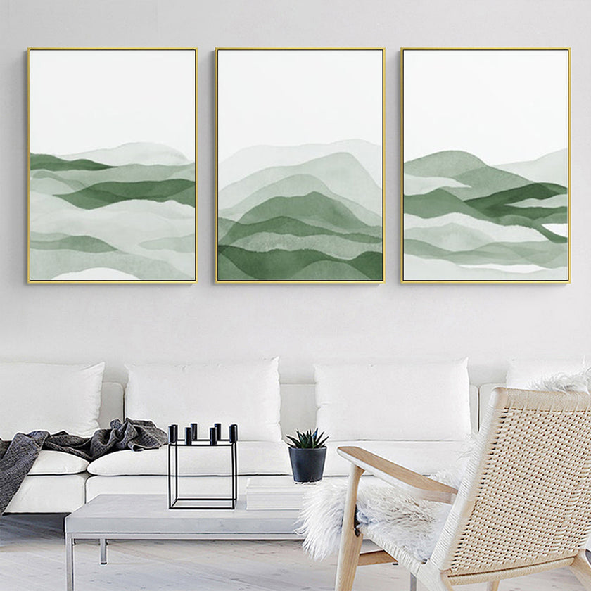 Wall Art - Sage Green ( 3 sets )- Poster Prints -Canvas Prints
