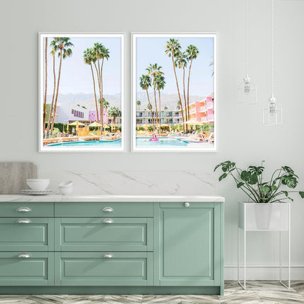 Wall art - Saguaro Hotel (2 sets)- Canvas Prints- Poster Prints