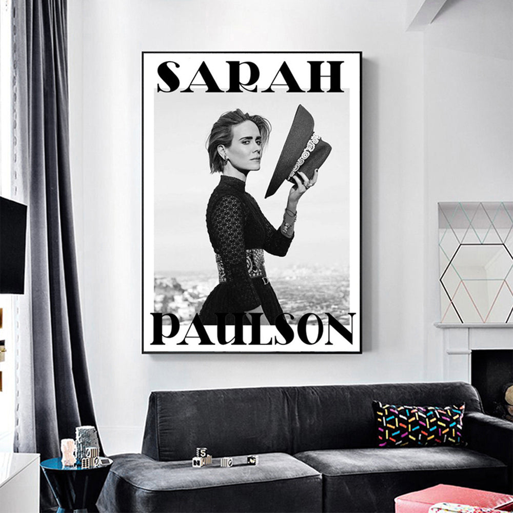 Wall Art - Sarah Paulson - Canvas Prints-Poster Prints