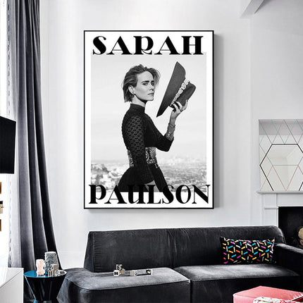 Wall Art - Sarah Paulson - Canvas Prints-Poster Prints