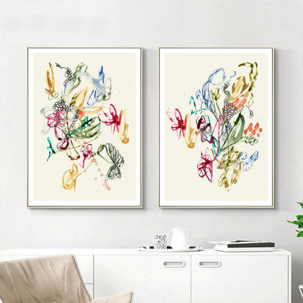 Wall art - Scribble Arrangement (2 sets)- Canvas Prints- Poster Prints