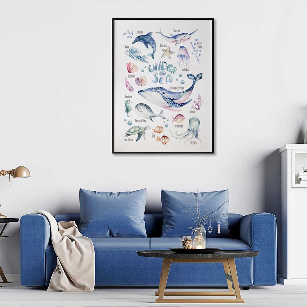 Wall Art - Sea Animals - Canvas Prints-Poster Prints