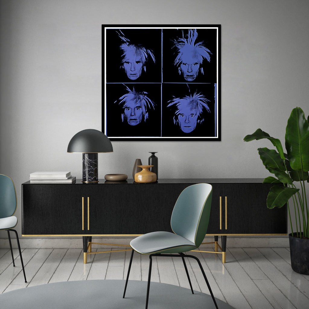Wall Art - Self-Portrait By Andy Warhol - Canvas Prints-Poster Prints