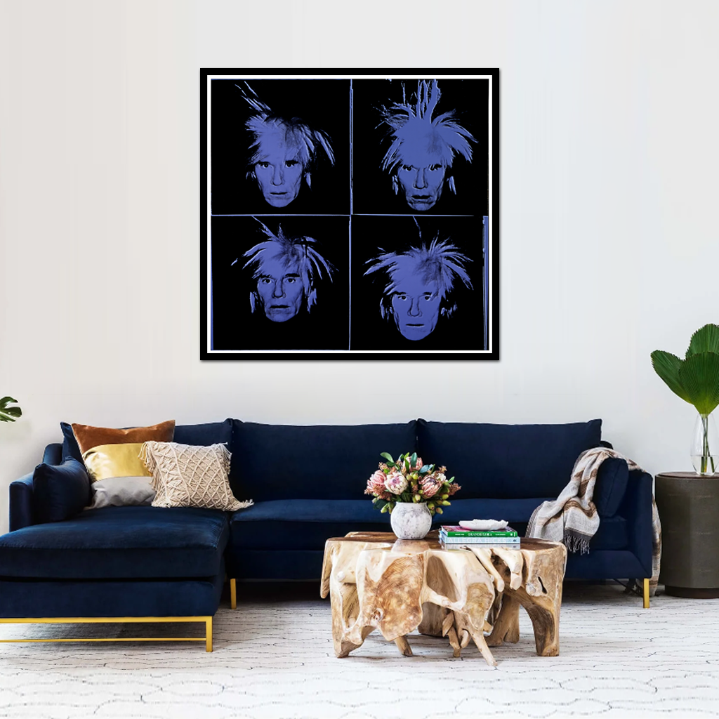Wall Art - Self-Portrait By Andy Warhol - Canvas Prints-Poster Prints